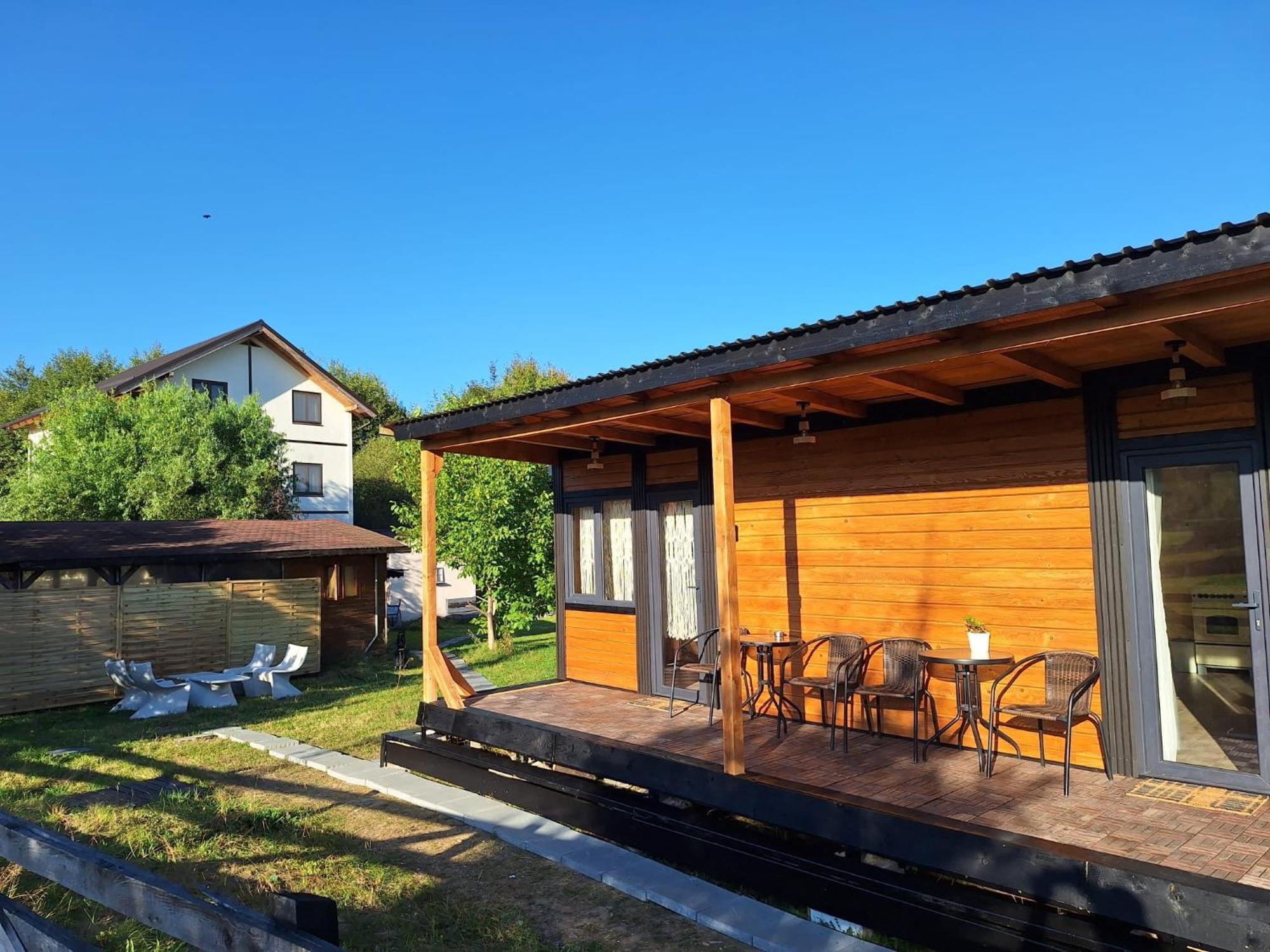 Bran White Clouds House And Chalet Bagian luar foto